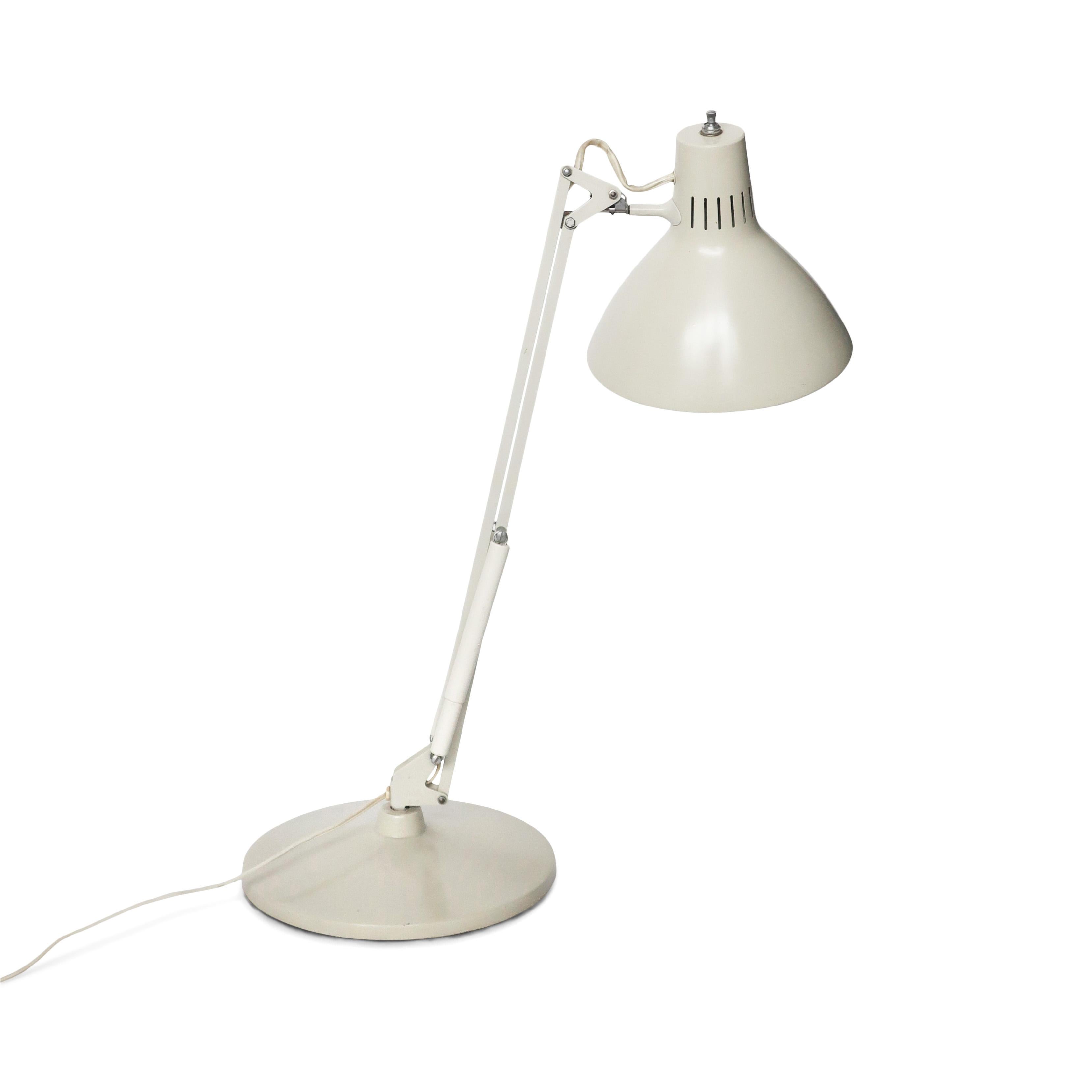 Scandinavian Modern White Luxo Articulating Desk Lamp