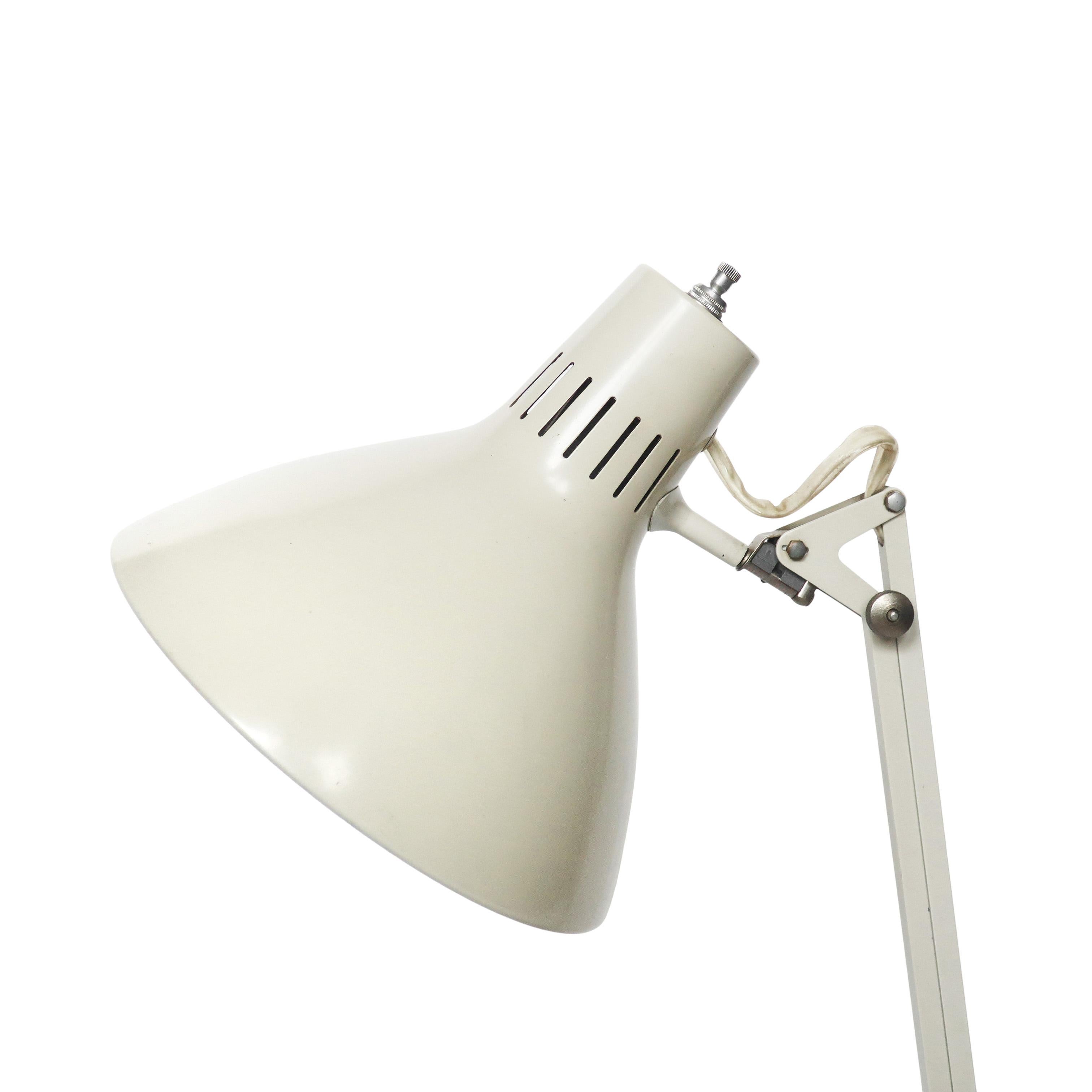 White Luxo Articulating Desk Lamp 1
