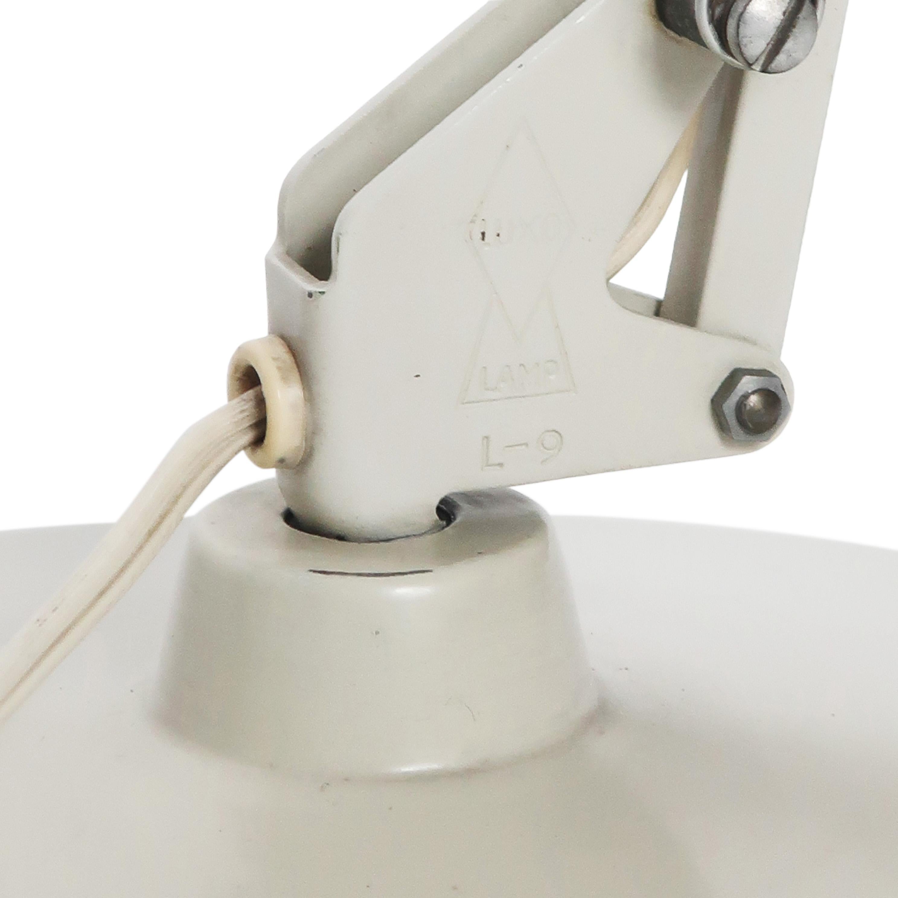 White Luxo Articulating Desk Lamp 2