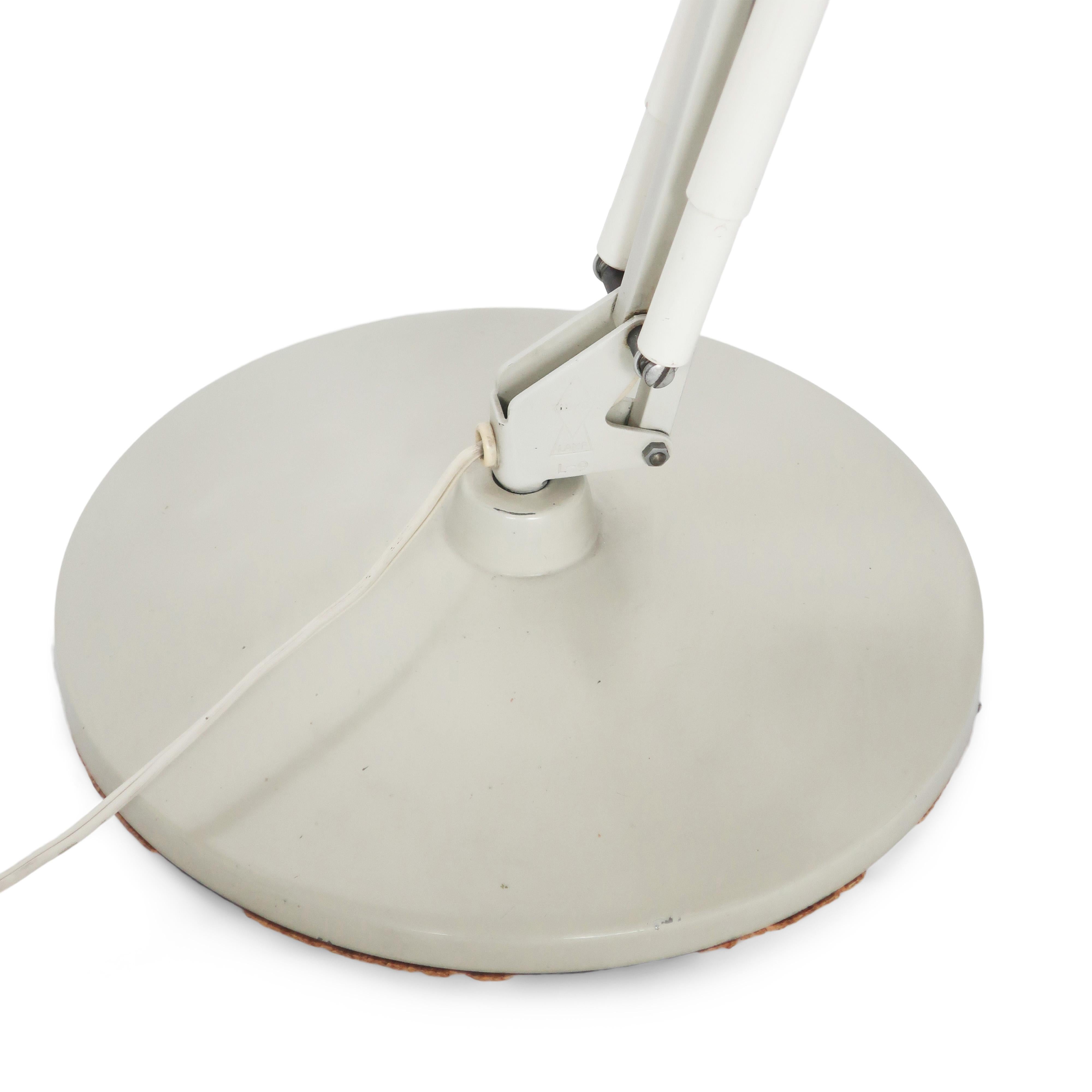 White Luxo Articulating Desk Lamp 3