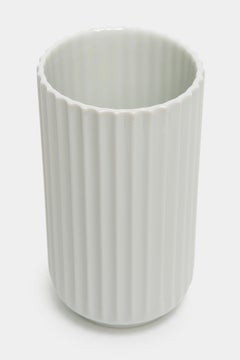 White Lyngby Vase Denmark 1960s