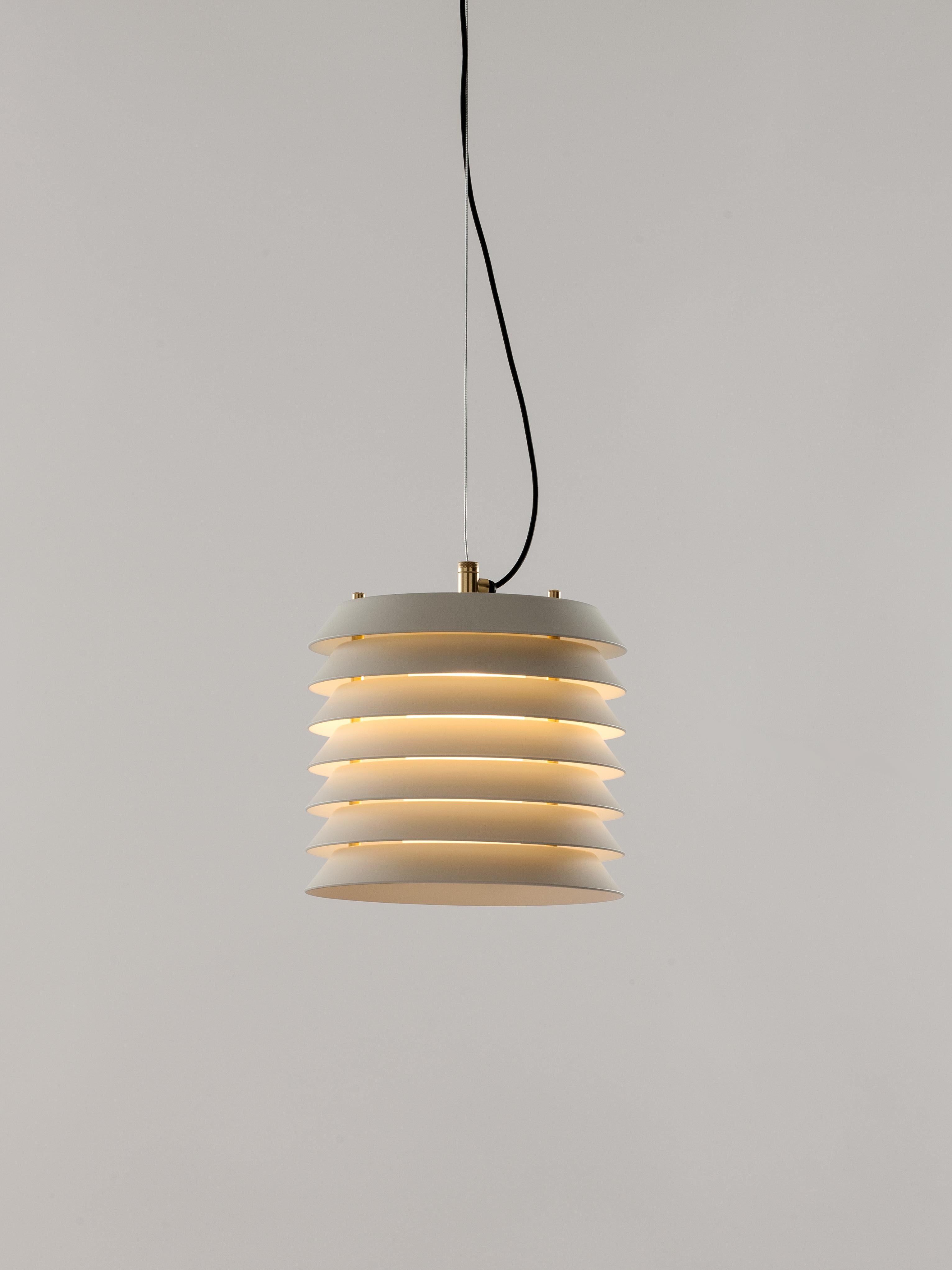 Modern White Maija 15 Pendant Lamp by Ilmari Tapiovaara For Sale