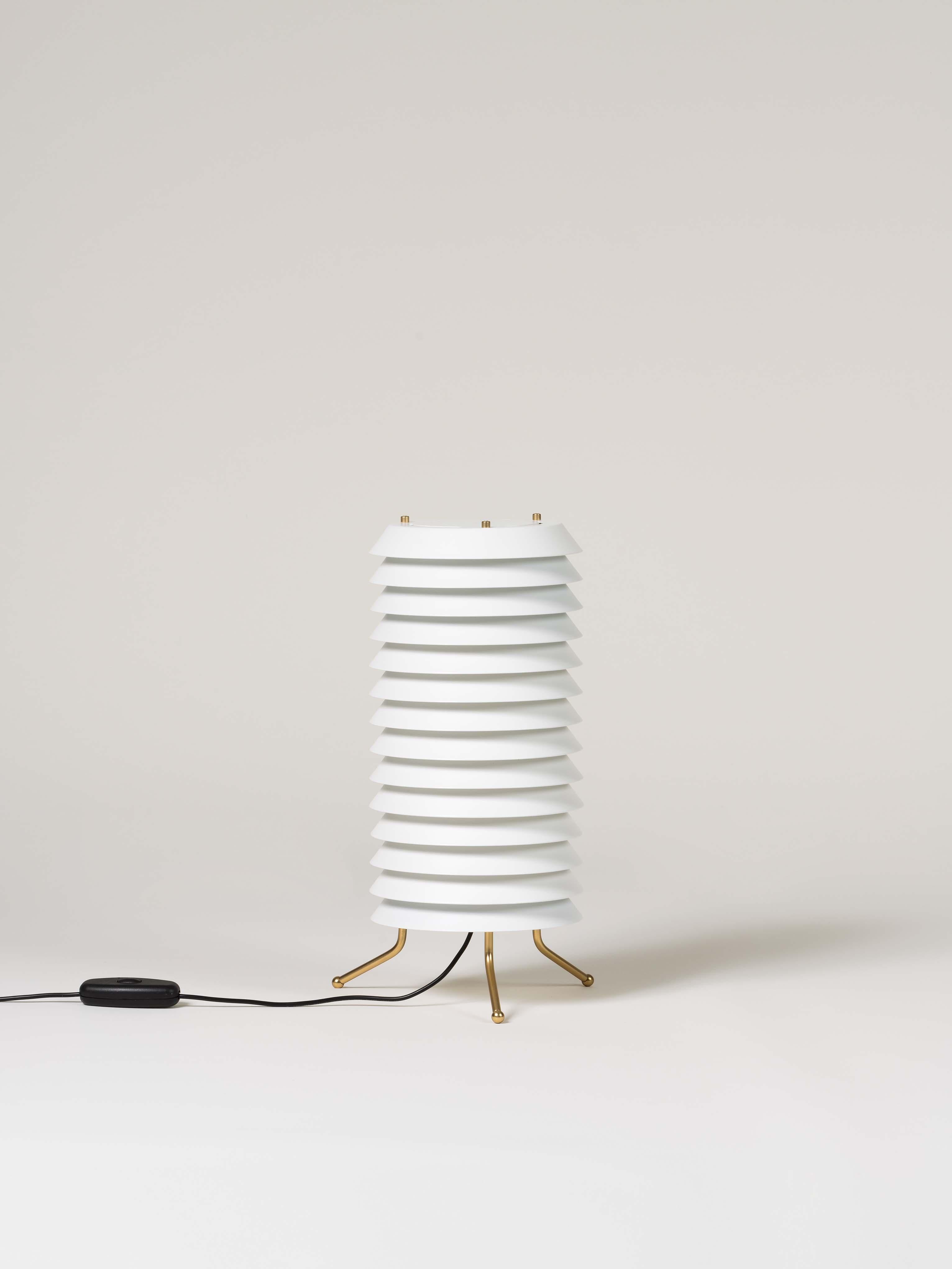 Modern White Maija Table Lamp by Ilmari Tapiovaara For Sale