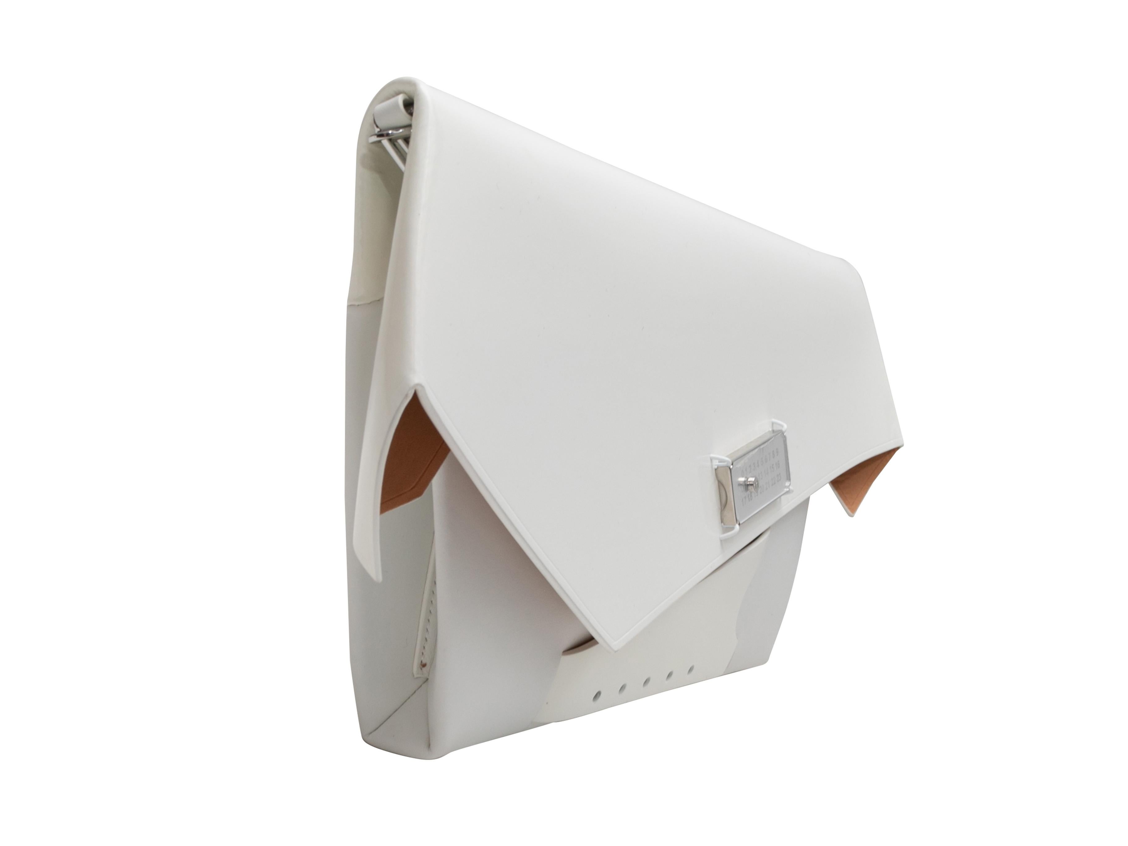 White Maison Margiela Snatched Classique Shoulder Bag In Good Condition For Sale In New York, NY