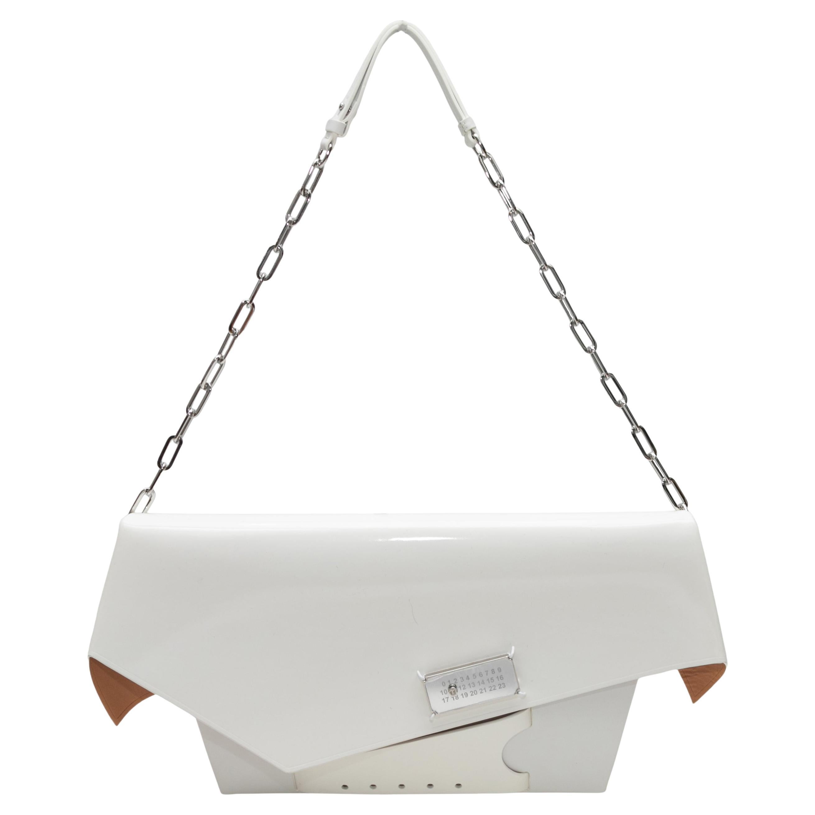 White Maison Margiela Snatched Classique Shoulder Bag For Sale