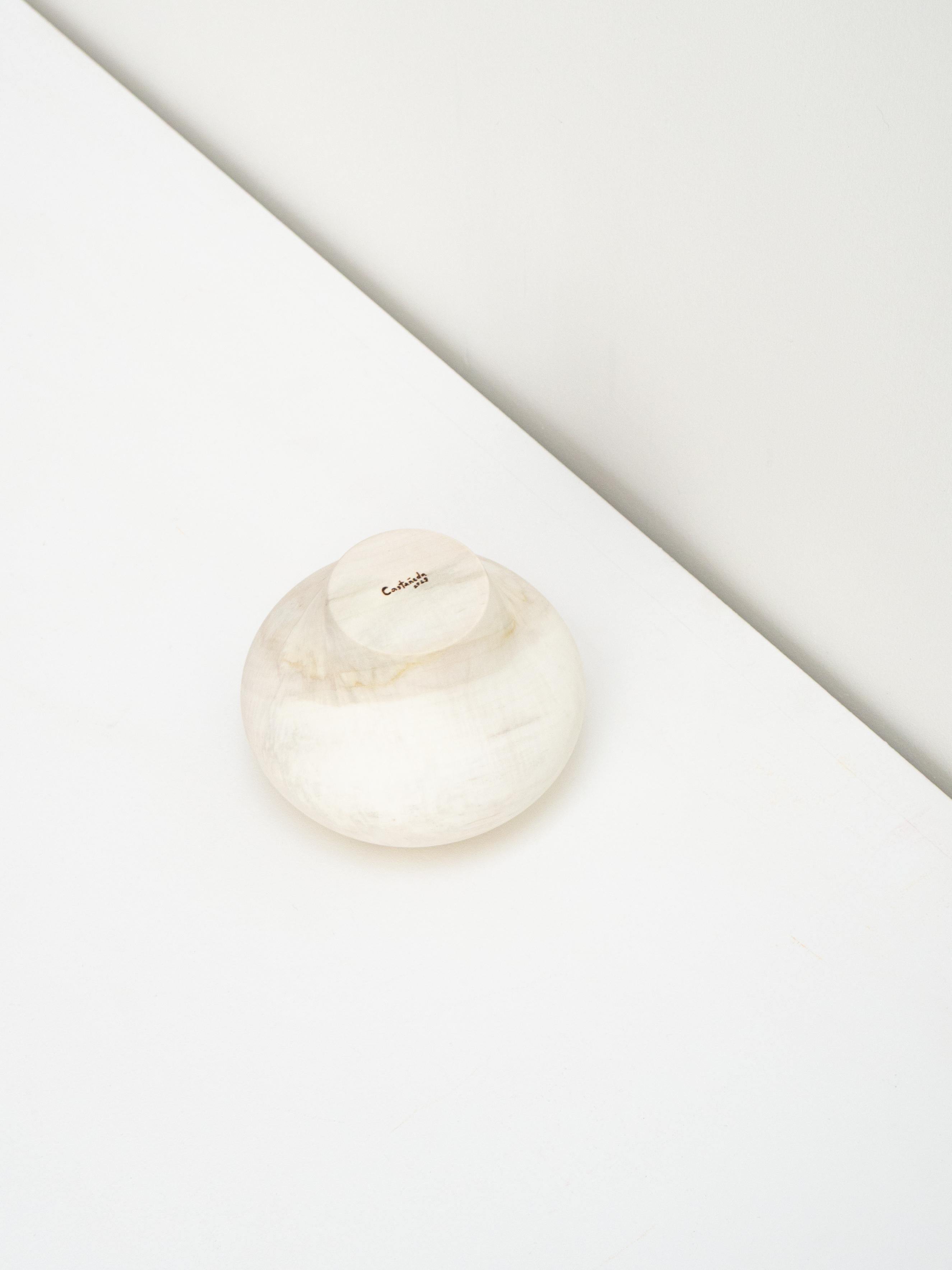 Contemporary White Maple bowl, One of a kind For Sale