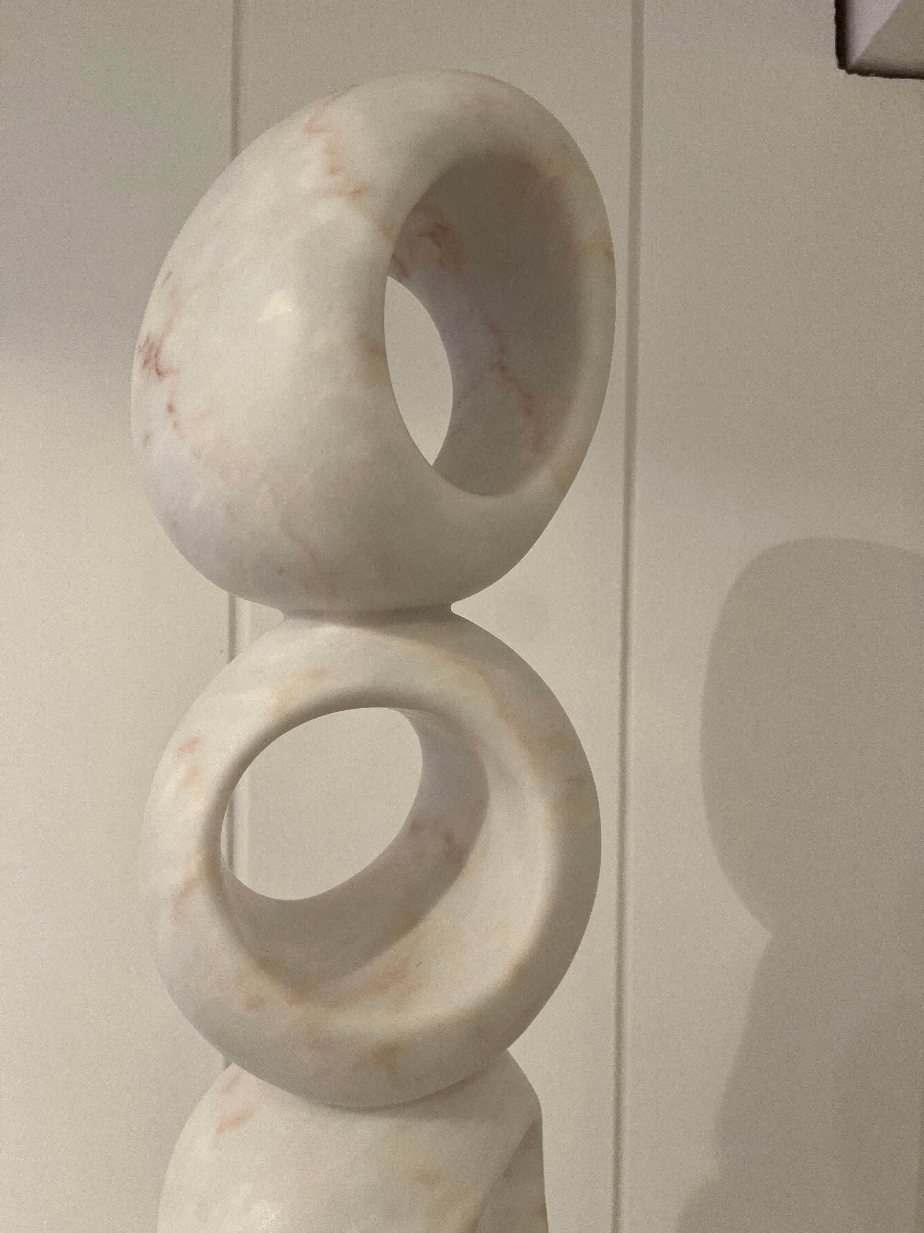 Scultura astratta in marmo bianco di Jean Frederic Bourdier in vendita 5