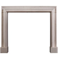 White Marble Bolection Fireplace