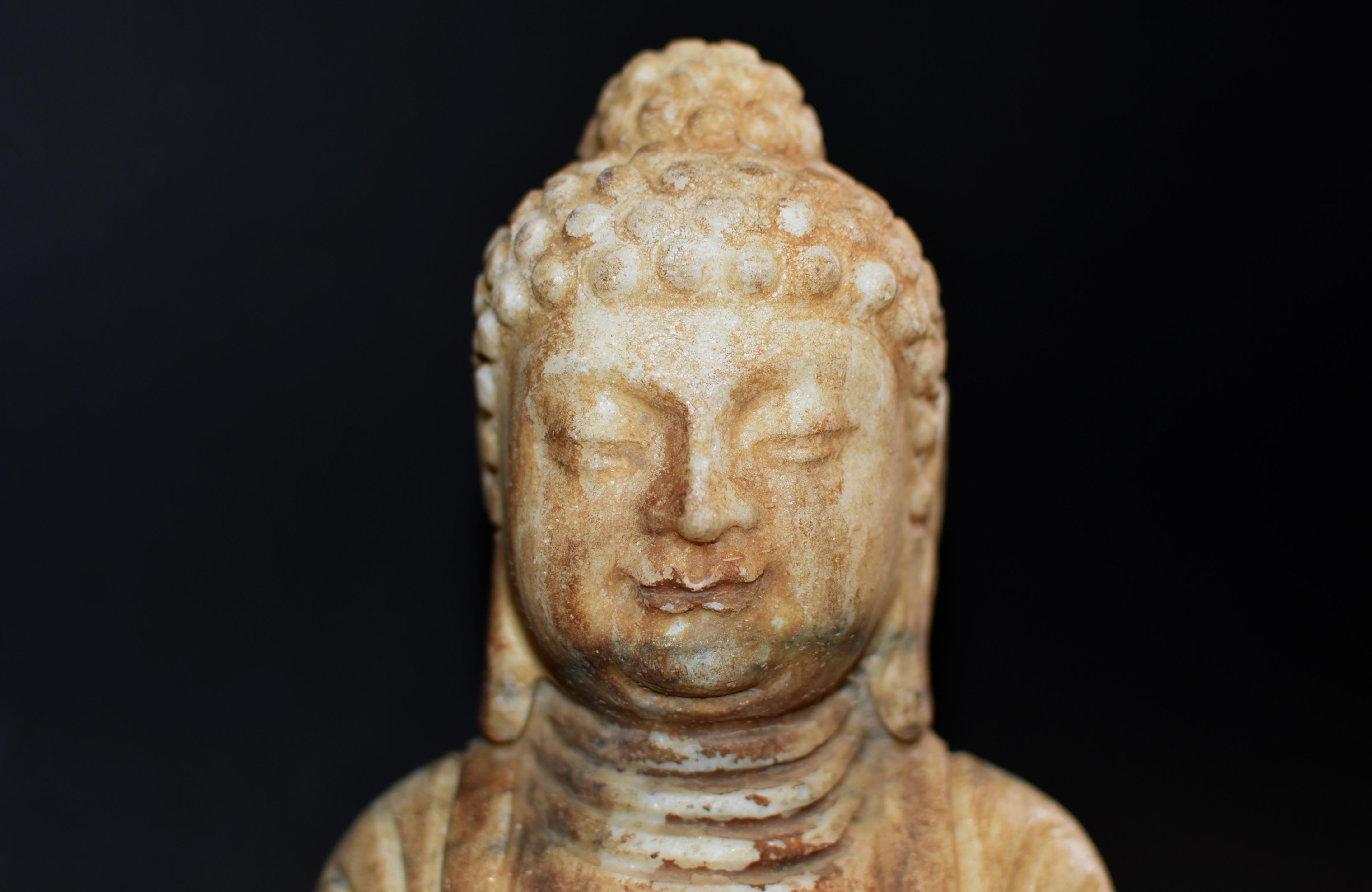 White Marble Buddha Statue For Sale 3