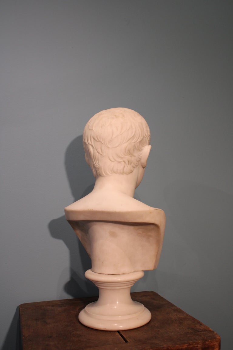 White Marble Bust For Sale at 1stDibs