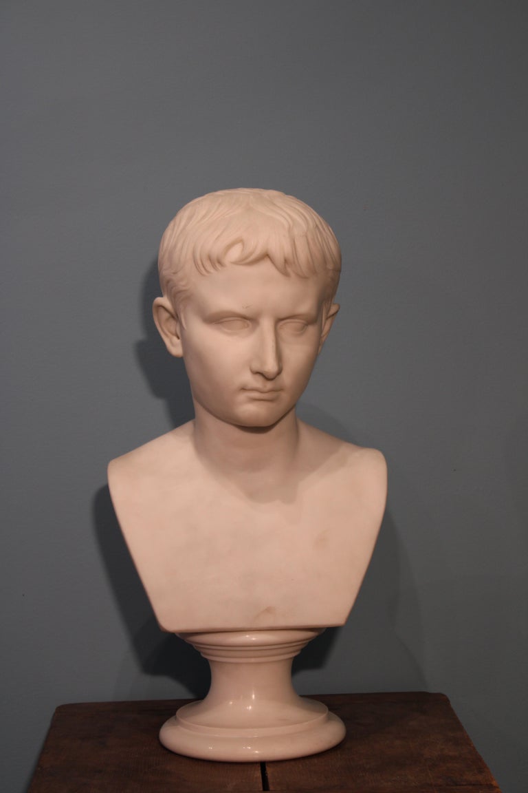 White Marble Bust For Sale at 1stDibs