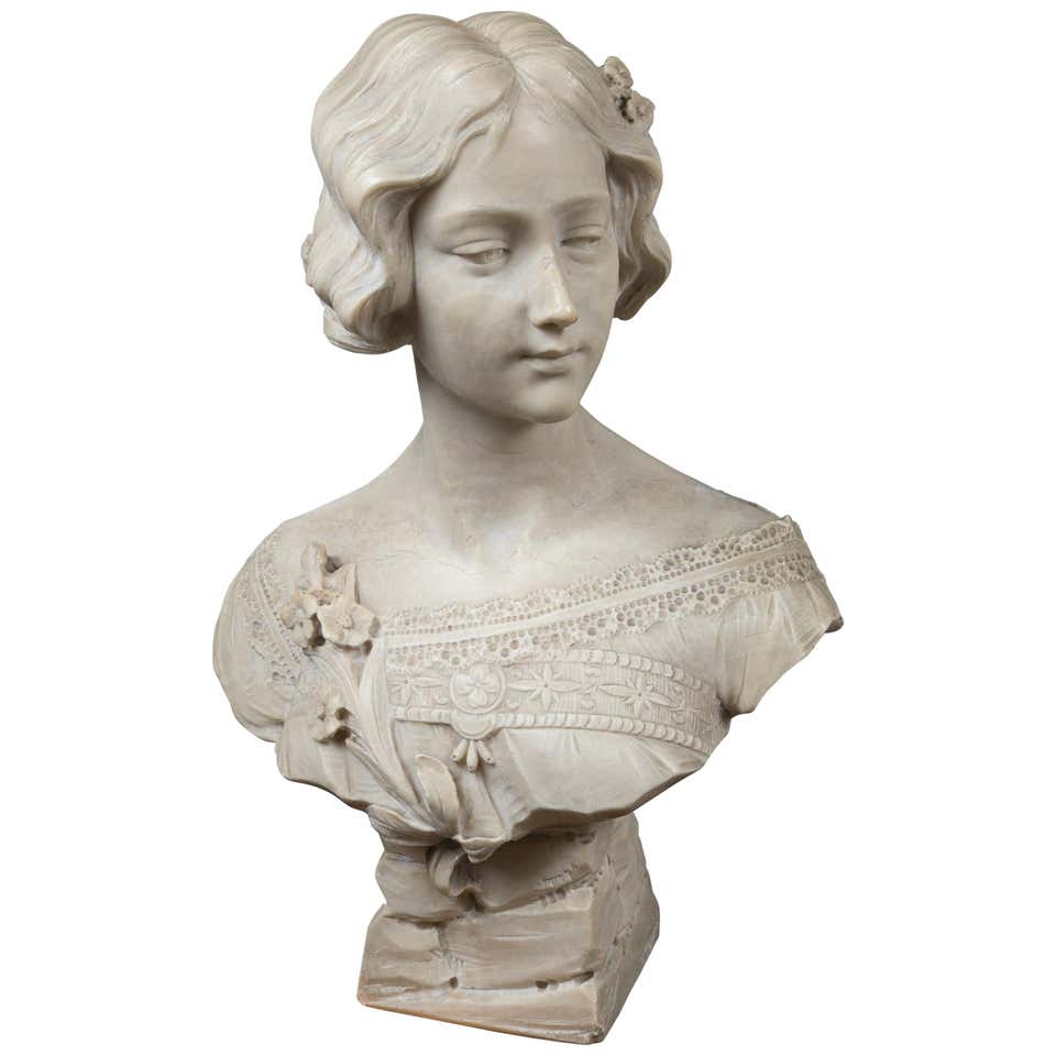 Marble Bust Signed | 1stDibs