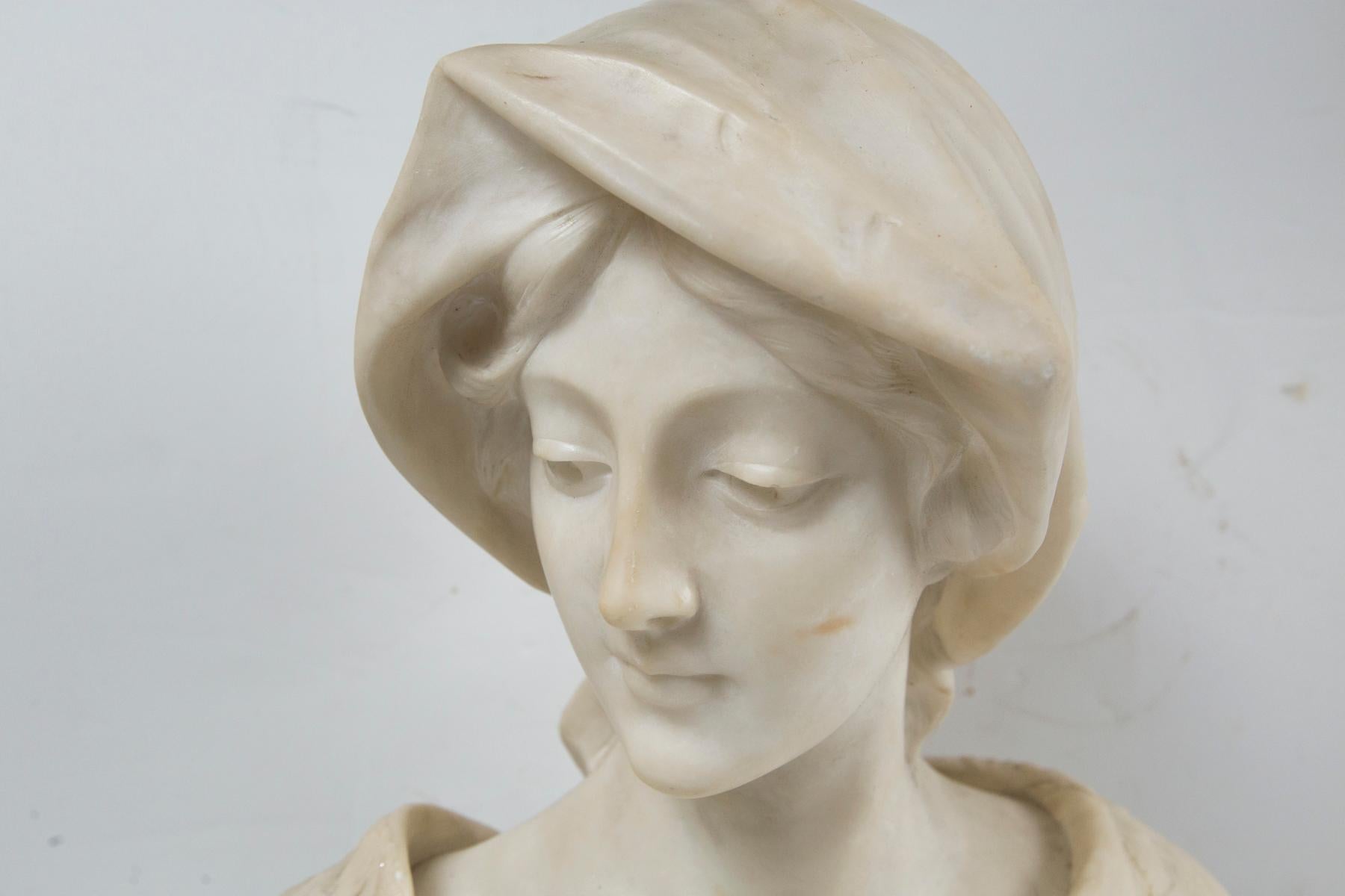 bust of a young woman