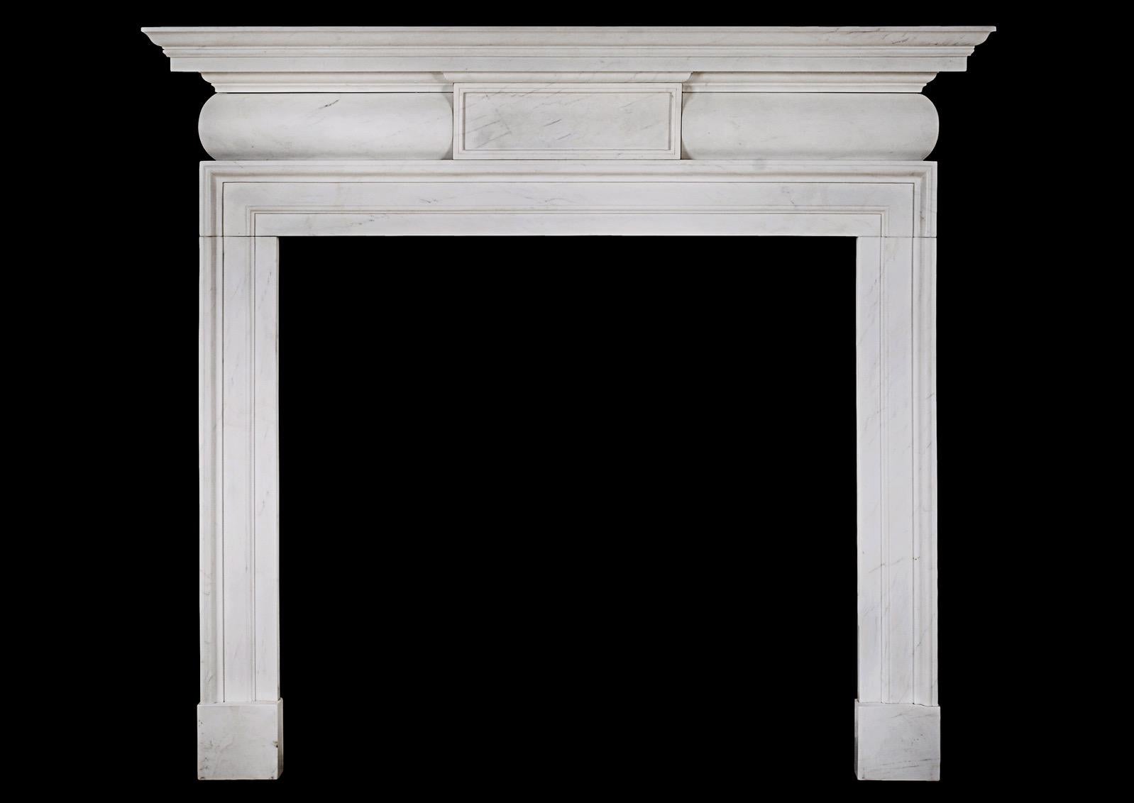 georgian white marble chimneypiece