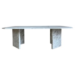 White marble coffee table, 1970