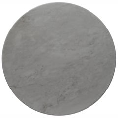 Round Coffee Table White Marble Top Cherrywood Base Cupioli Handmade in Italy