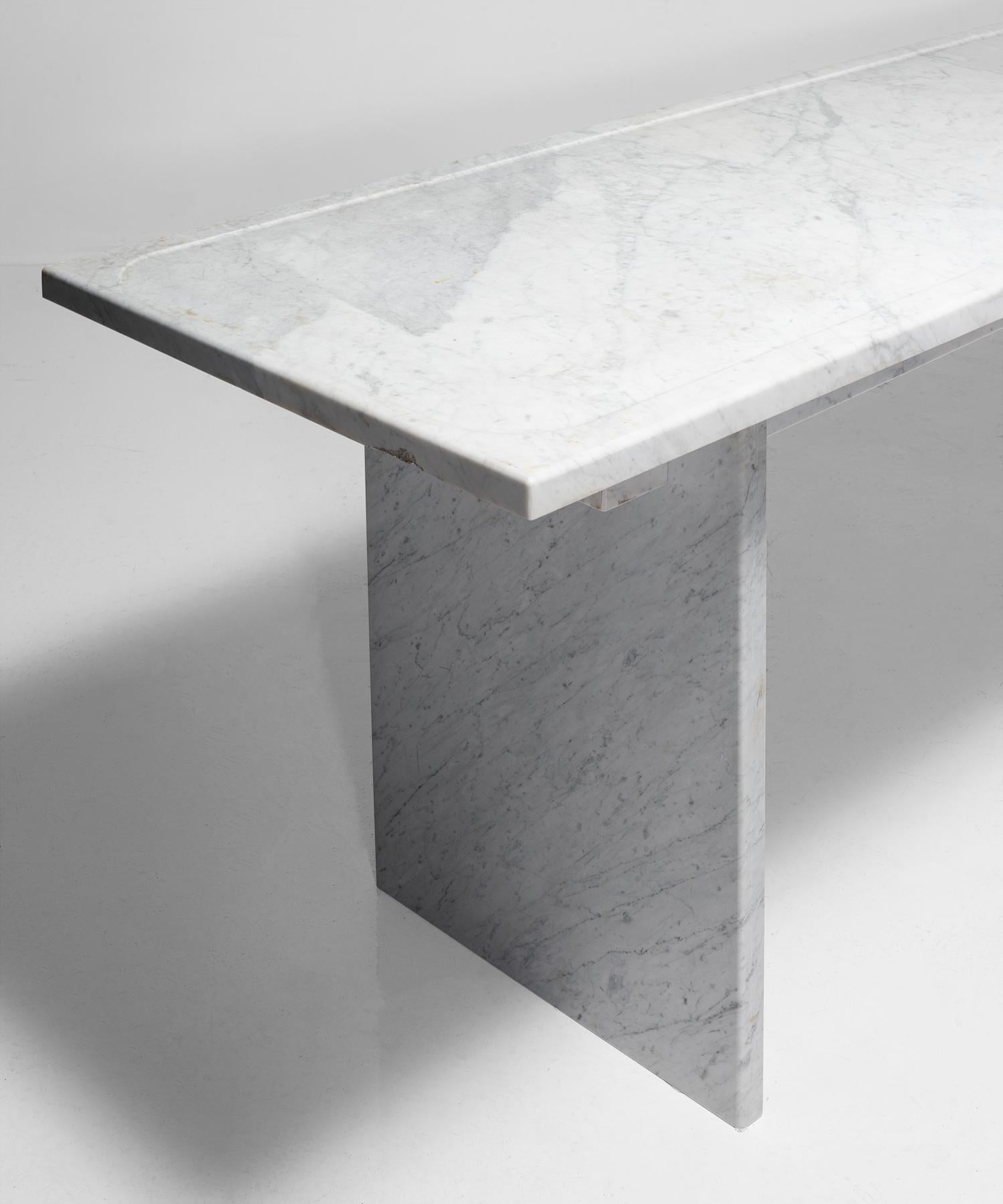 20th Century Marble Fishmonger Table, France circa 1930