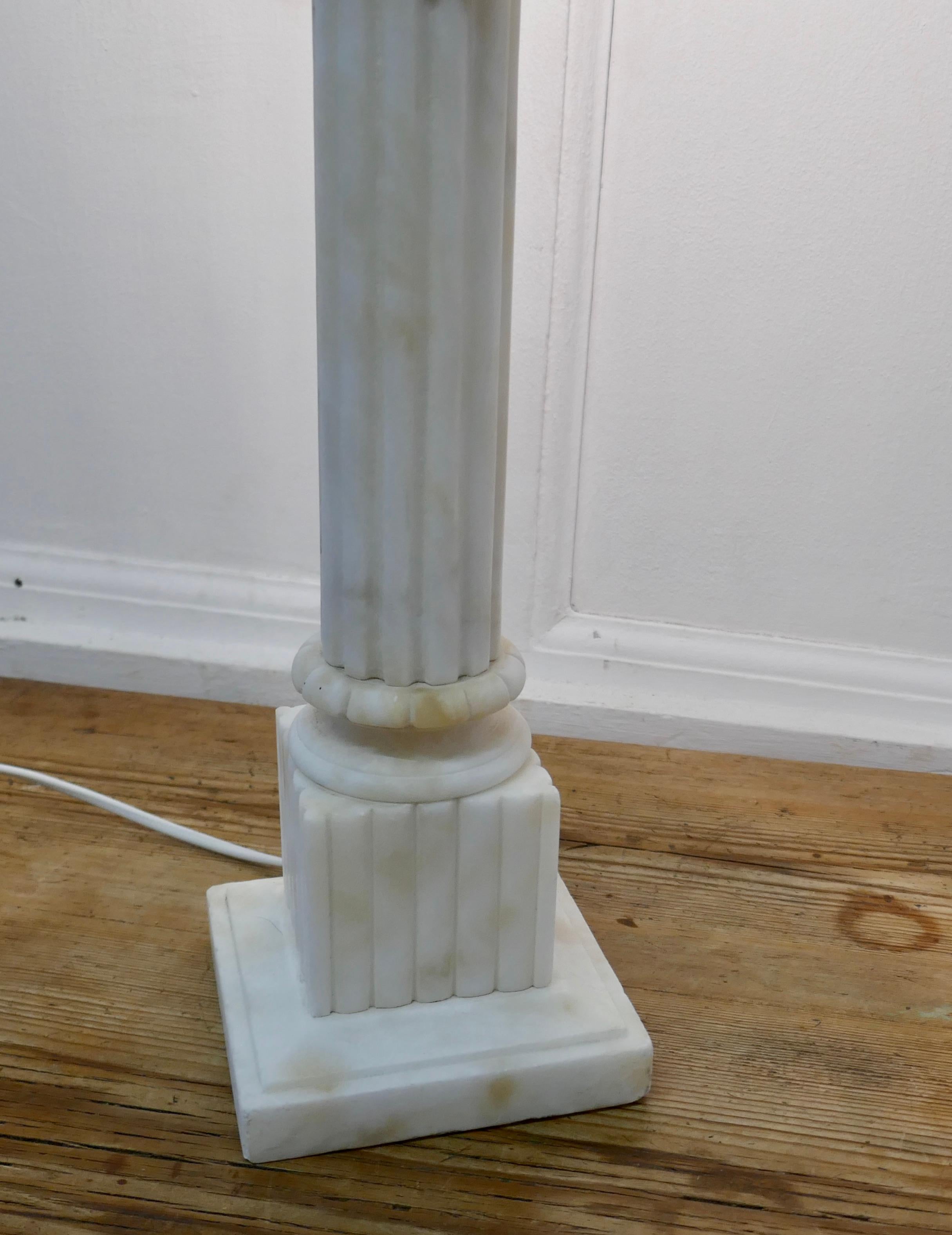 greek column lamp