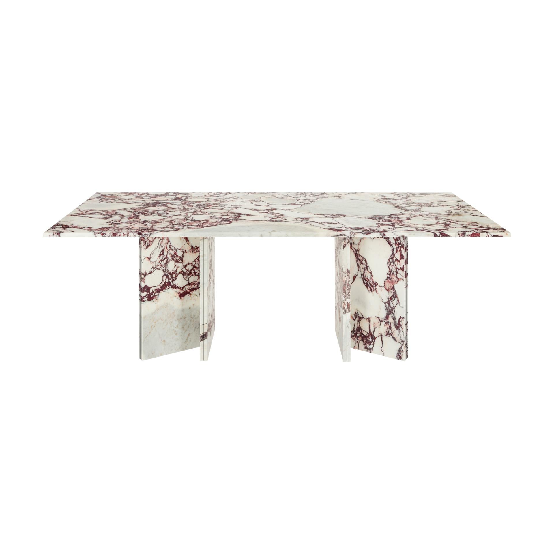 calacatta viola marble dining table