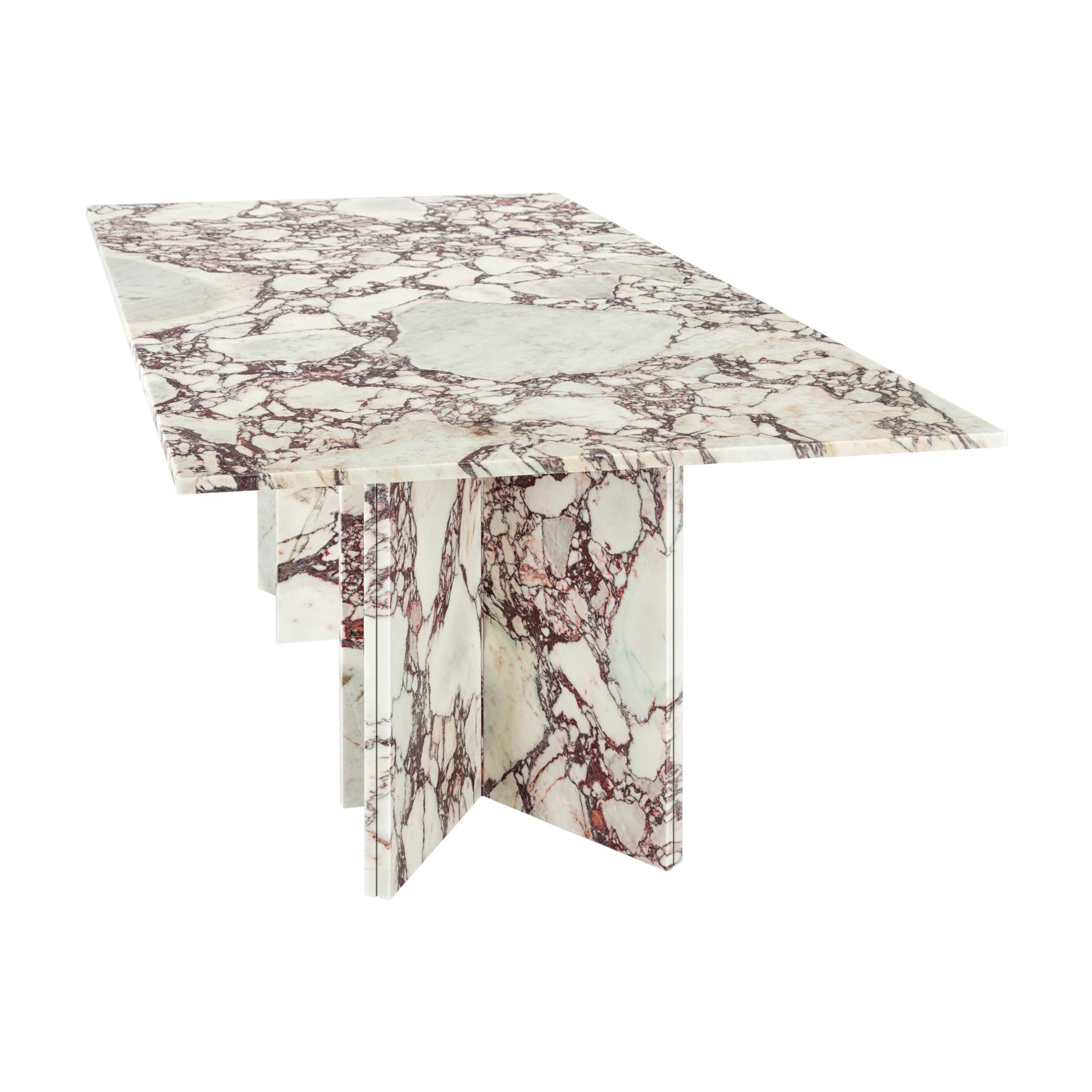 Portuguese White Marble Dining Table For Sale