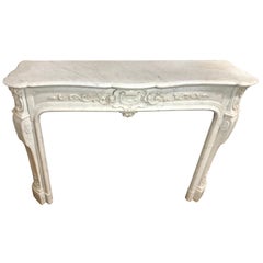 White Marble Fireplace Antique White Marble Fireplace