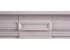 White Marble Fireplace in the Soanian Style