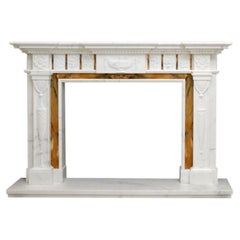 White Marble Fireplace Mantle Surrounds, Made to Order