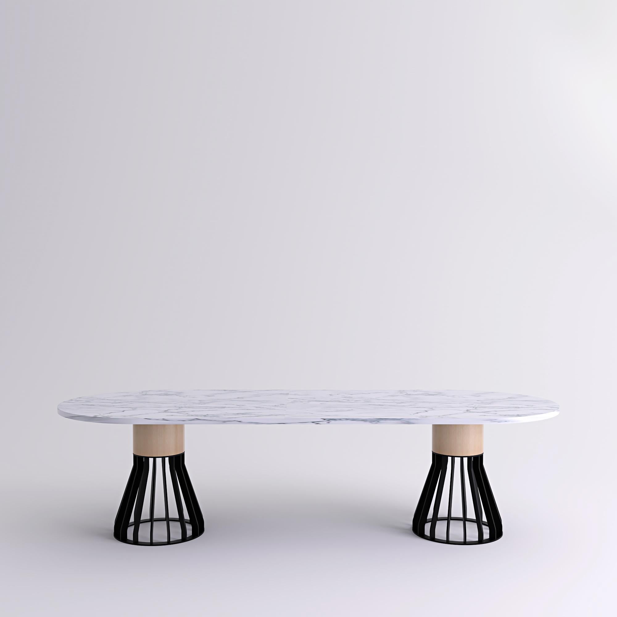 Table en marbre blanc 