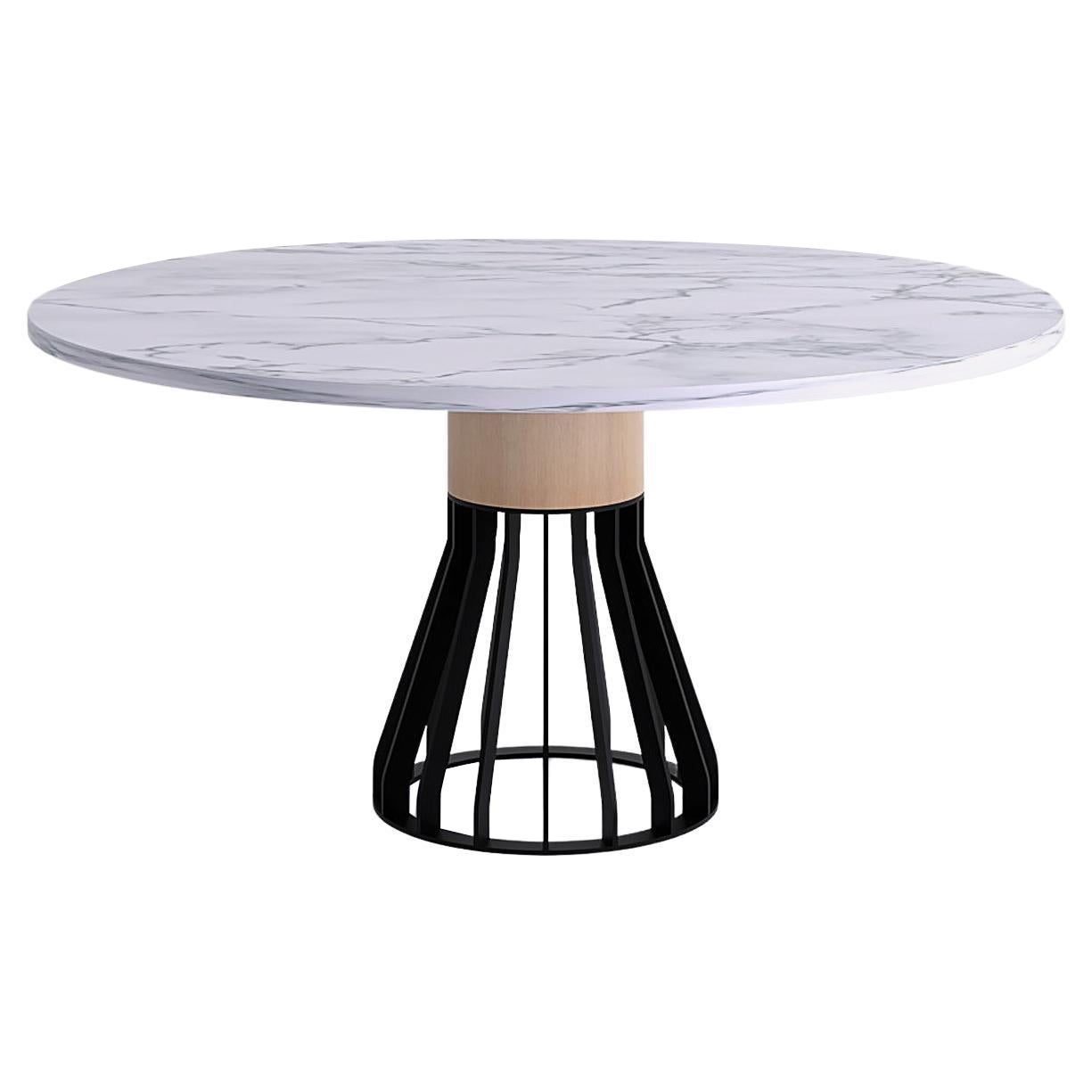 White Marble "Mewoma" Dinner Table, Jonah Takagi