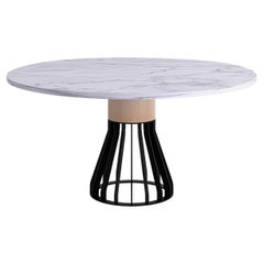 White Marble "Mewoma" Dinner Table, Jonah Takagi