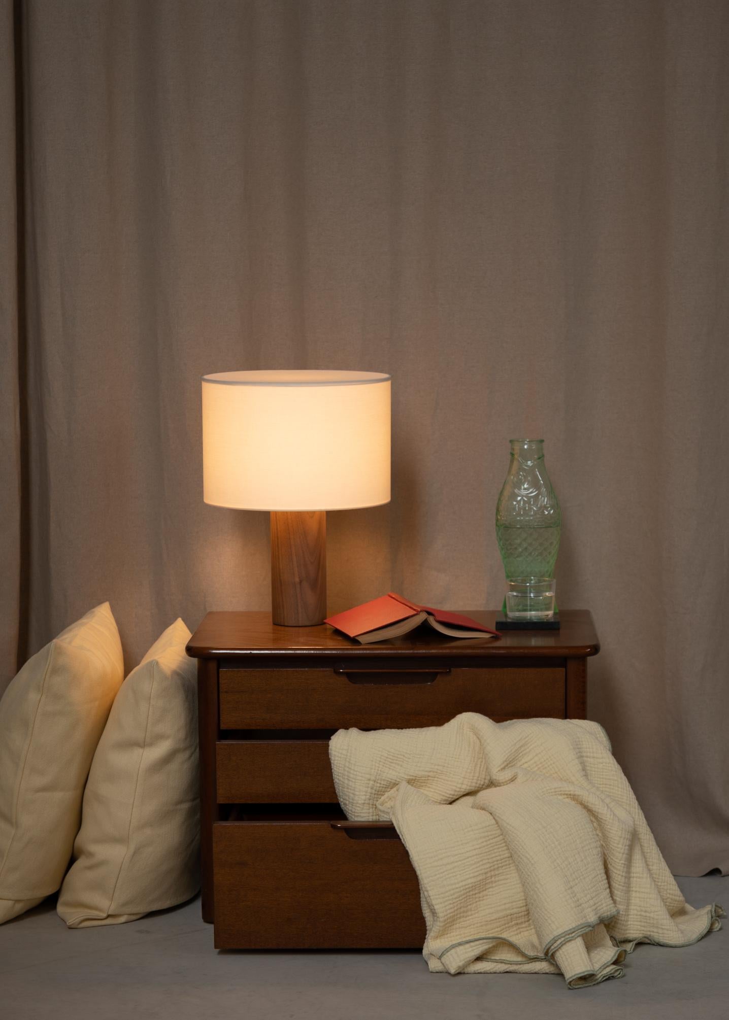 Other White Marble Pipito Table Lamp by Simone & Marcel For Sale