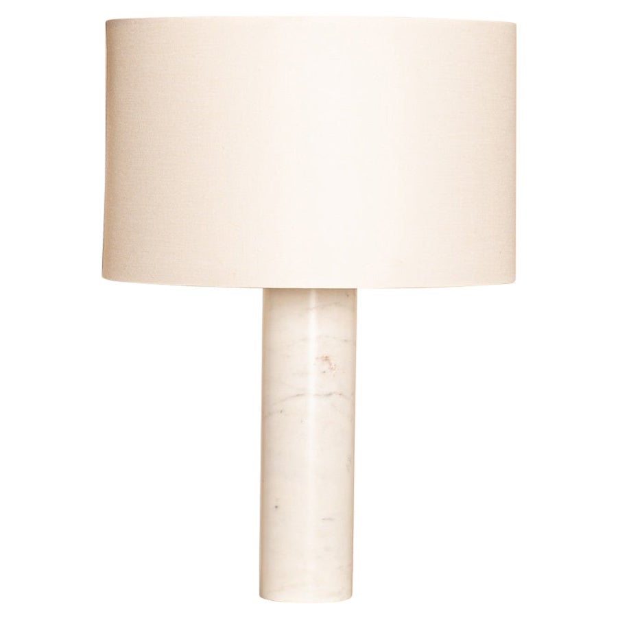 Pipo-Tischlampe aus weißem Marmor von Simone & Marcel