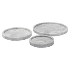 White Marble Plates Set