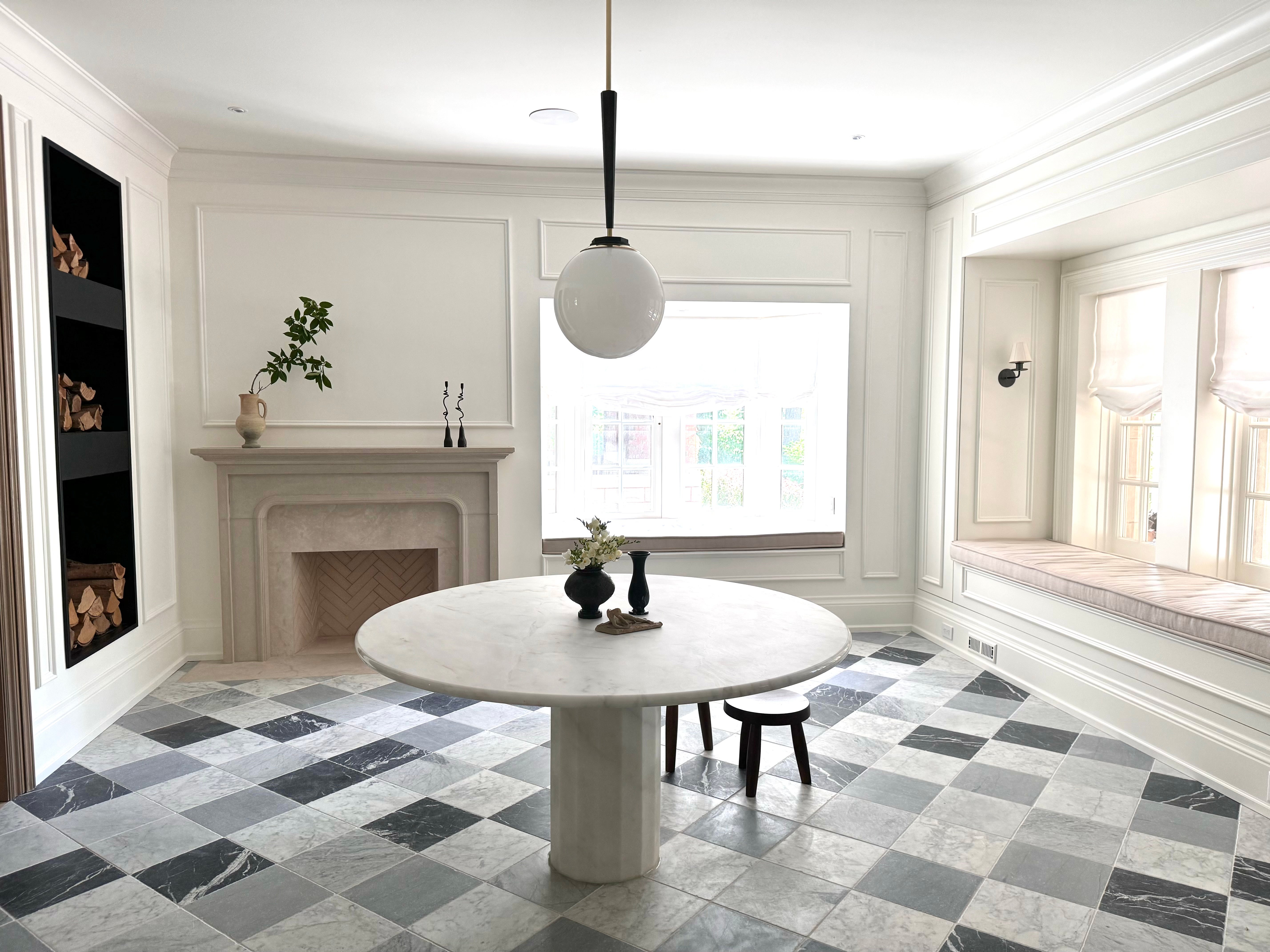 hexagon dining table