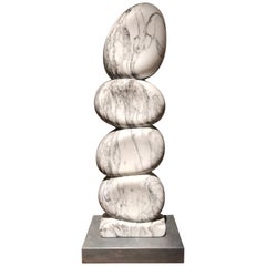 White Marble Sculpture by Jean Frederic Bourdier