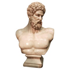 White marble sculpture of Hercules
