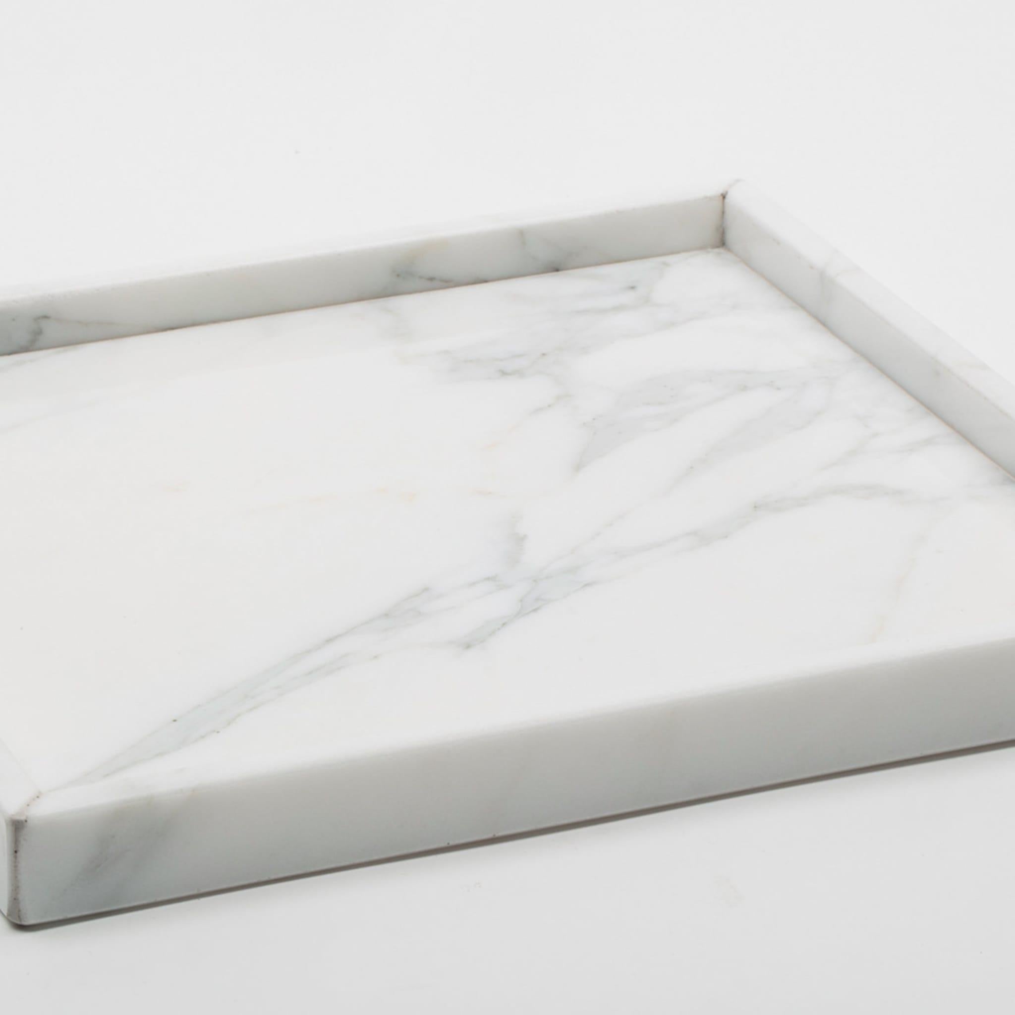 Contemporary White Marble Spa Tray For Sale