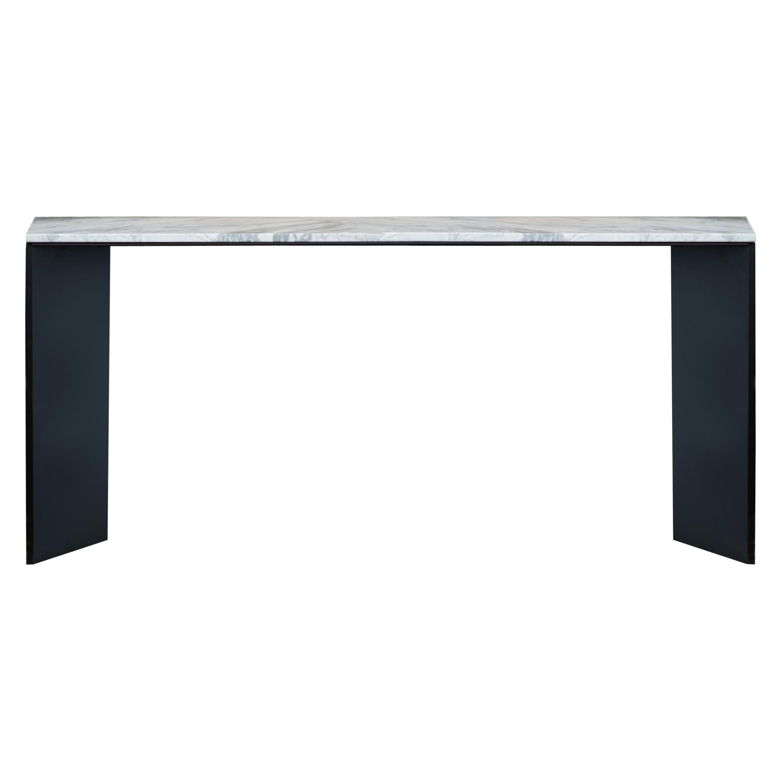 Console Moderne Blanche et Noire HG - Console de Coiffeuse - Table