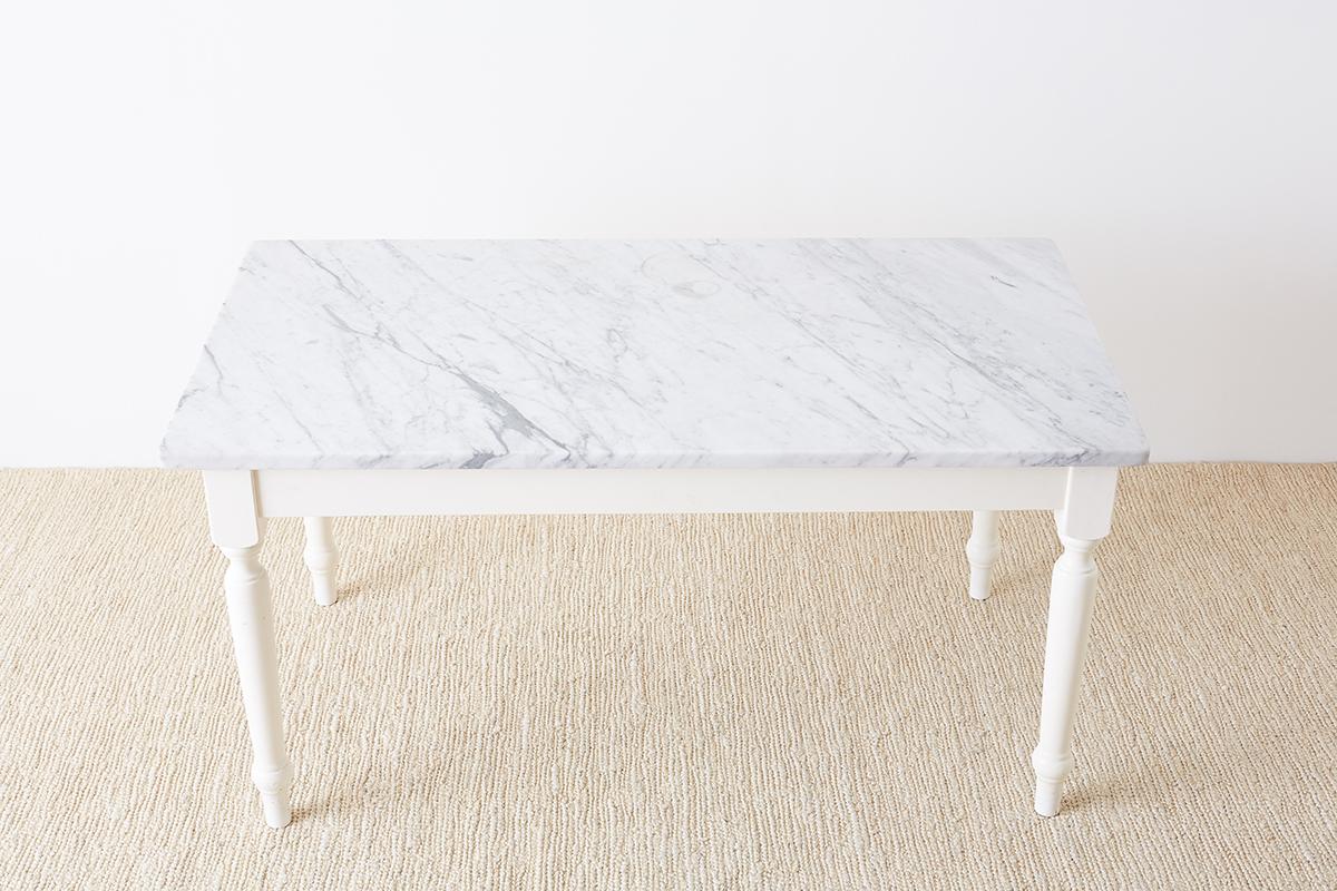 marble top farmhouse table