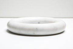 White Marble Tray by Angelo Mangiarotti