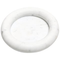 White Marble Tray by Angelo Mangiarotti