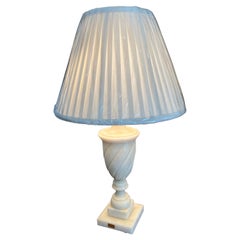 White Marble Urn Form Lamp