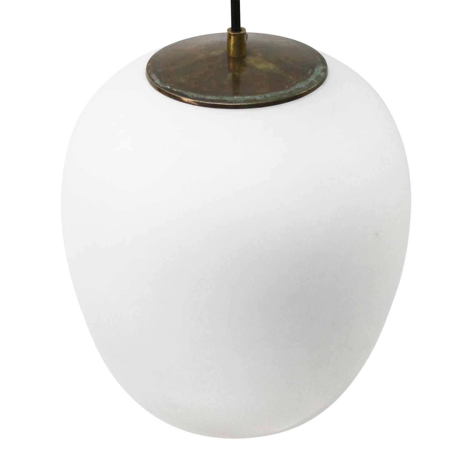 milk glass pendant light