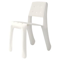 White Matt Aluminum Chippensteel 5.0 Sculptural Chair by Zieta