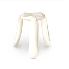 Tabouret Plopp standard en aluminium blanc mat de Zieta