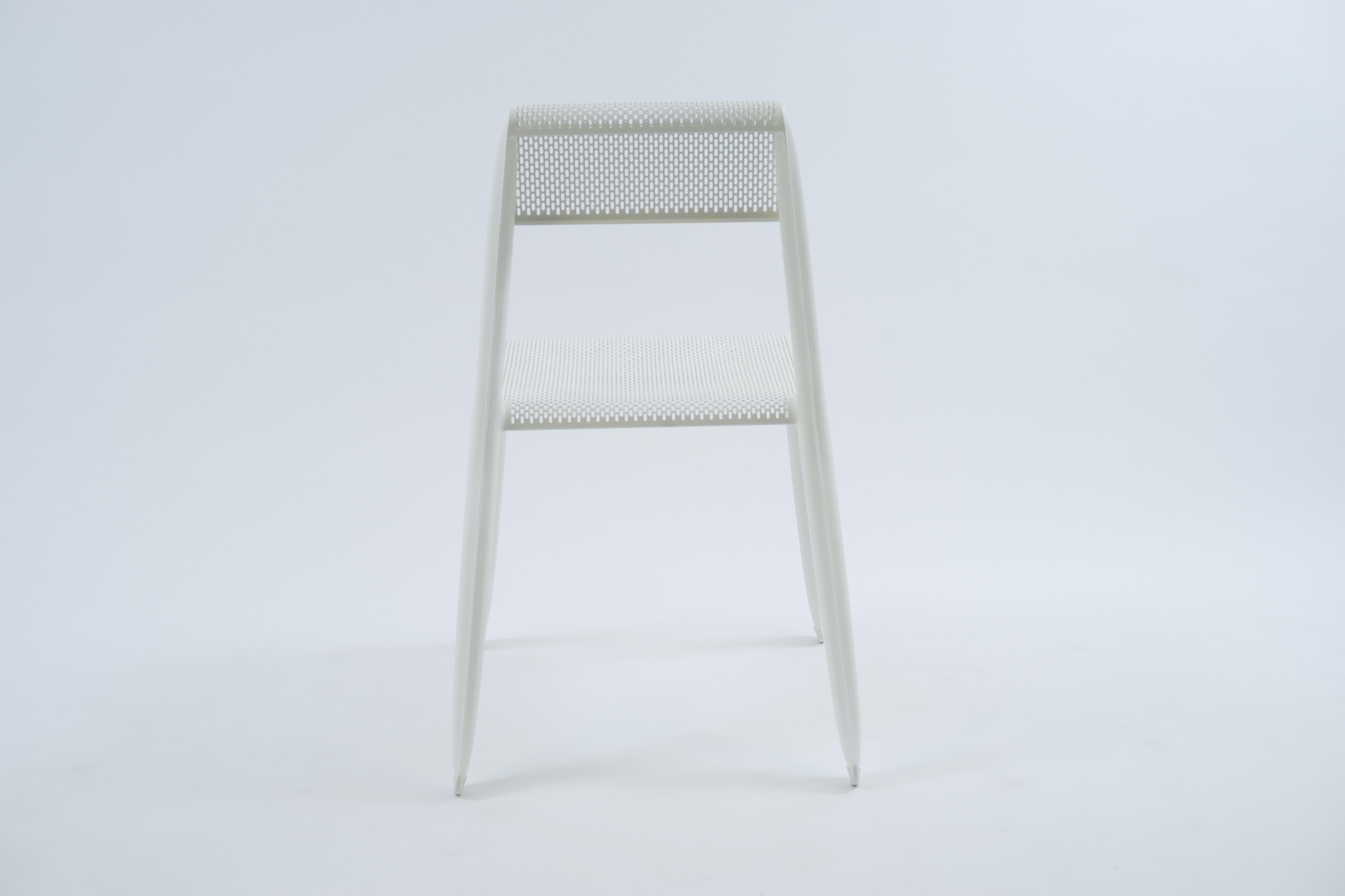 Polish White Matt Leggera Chair by Zieta For Sale