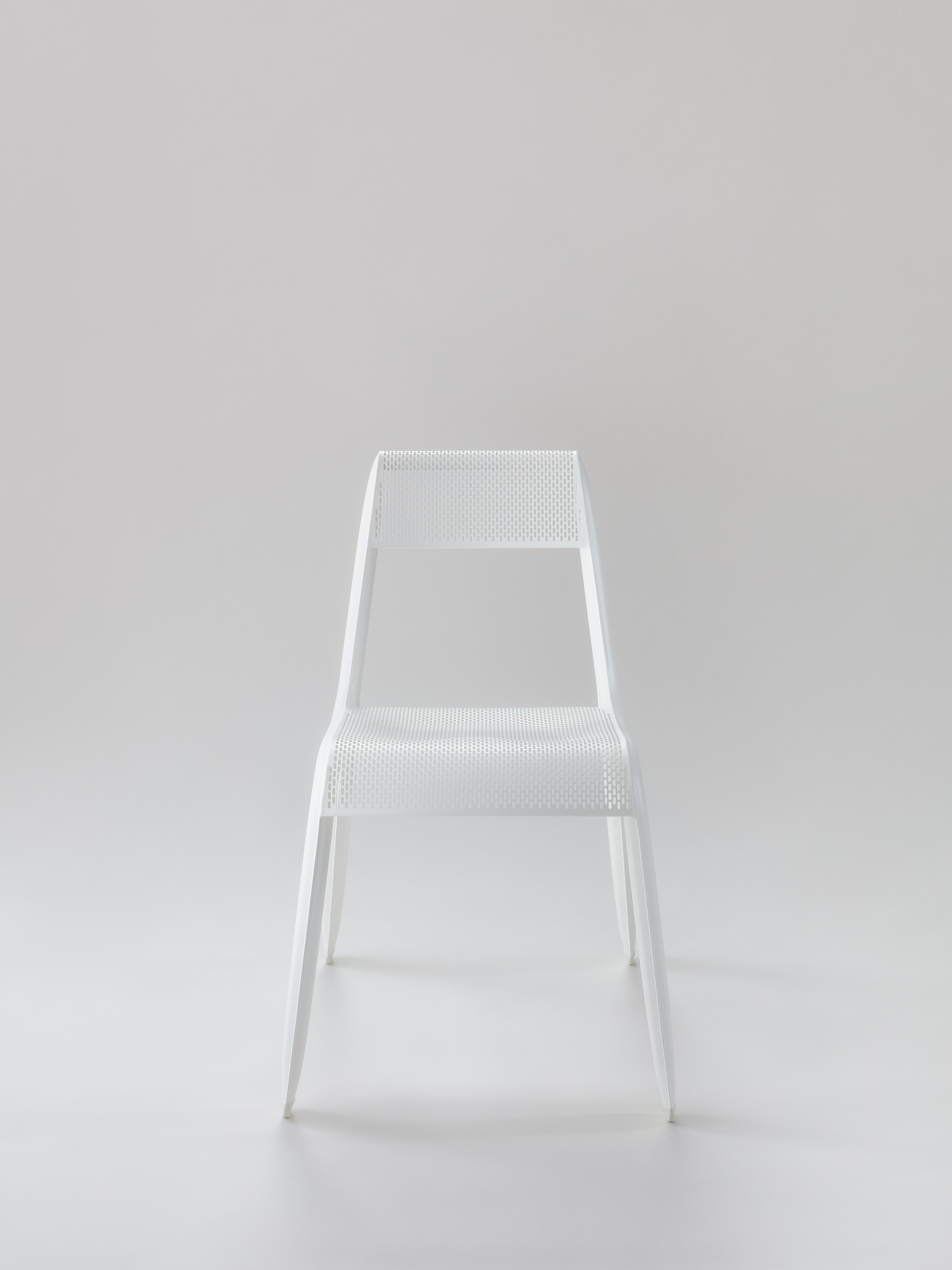 Steel White Matt Leggera Chair by Zieta For Sale
