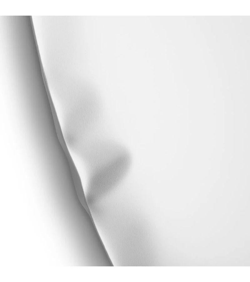 Polonais Miroir mural Rondo 150 blanc mat par Zieta en vente
