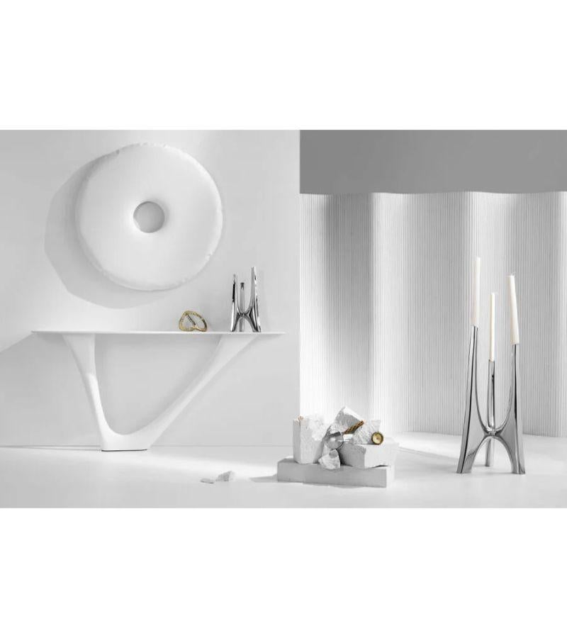 White Matt Rondo 150 Wall Mirror by Zieta In New Condition For Sale In Geneve, CH