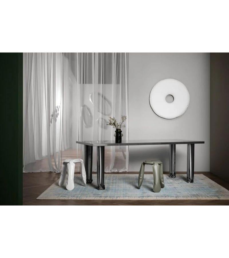 Contemporary White Matt Rondo 75 Wall Mirror by Zieta For Sale